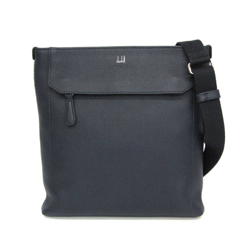 Dunhill Belgrave Envelope Crossbody Bag Men's Leather Shoulder Bag Dark Navy